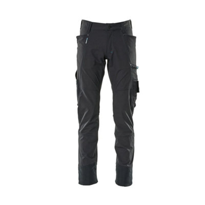 Mascot Advanced Ultimate Stretch Lightweight TrousersDark Navy Blue   (44.5) (Leg LengthLong) from B&Q