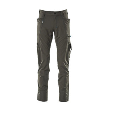 Mascot Advanced Ultimate Stretch Lightweight TrousersDark Anthracite   (28) (Leg LengthRegular) from B&Q