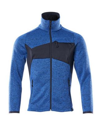 Mascot Accelerate Knitted Cardigan With Zipper (Azure Blue/dark Navy)  (X Large) from B&Q