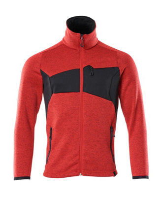 Mascot Accelerate Knitted Cardigan With Zipper (Traffic Red/black)  (Xxxx Large) from B&Q