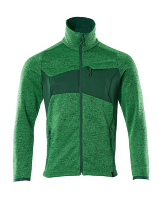 Mascot Accelerate Knitted Cardigan With Zipper (Grass Green/green)  (Xxxx Large) from B&Q