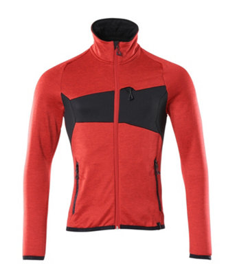 Mascot Accelerate Microfleece Jacket With Zipper (Traffic Red/black)  (Xxxx Large) from B&Q