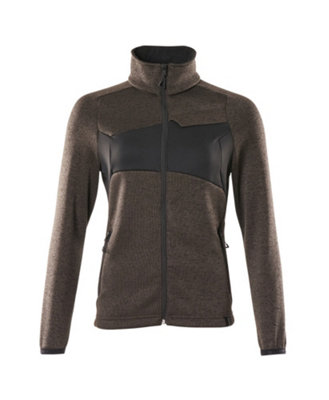 Mascot Accelerate Ladies Knitted Cardigan With Zipper (Dark Anthracite/black)  (Small) from B&Q