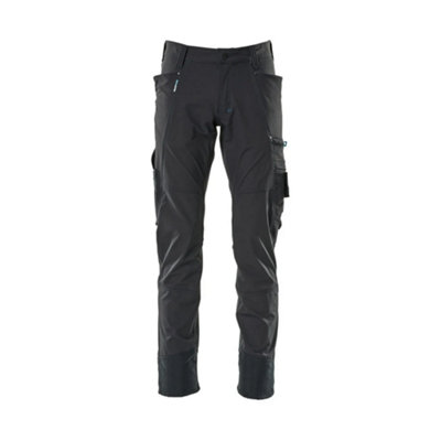 Mascot Advanced Ultimate Stretch Lightweight TrousersDark Navy Blue   (35.5) (Leg LengthShort) from B&Q