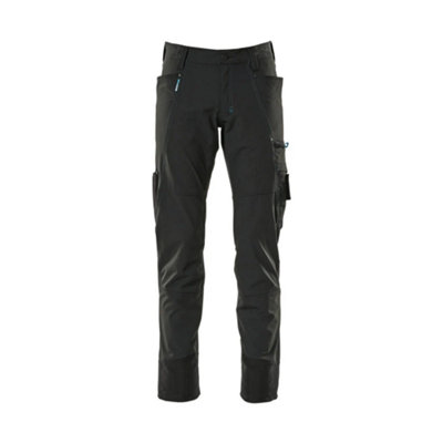 Mascot Advanced Ultimate Stretch Lightweight TrousersBlack   (28.5) (Leg LengthShort) from B&Q