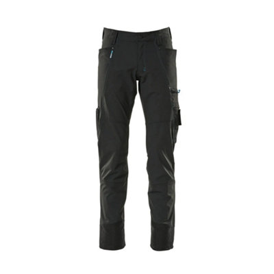 Mascot Advanced Ultimate Stretch Lightweight TrousersBlack   (30.5) (Leg LengthShort) from B&Q