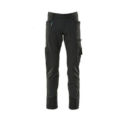 Mascot Advanced Ultimate Stretch Lightweight TrousersBlack   (33.5) (Leg LengthShort) from B&Q
