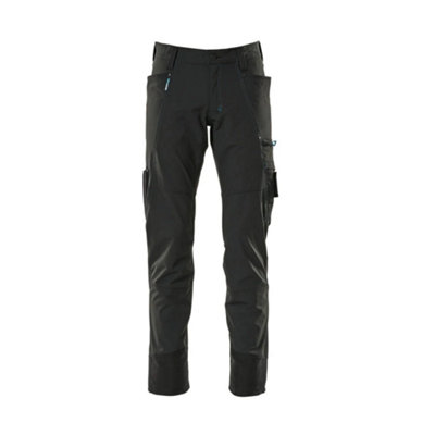 Mascot Advanced Ultimate Stretch Lightweight TrousersBlack   (34.5) (Leg LengthShort) from B&Q