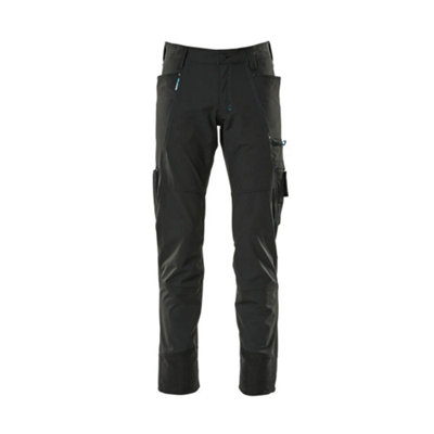 Mascot Advanced Ultimate Stretch Lightweight TrousersBlack   (42.5) (Leg LengthShort) from B&Q