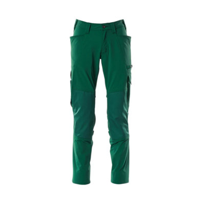 Mascot Accelerate Stretch Trousers With Kneepad PocketsGreen   (31.5) (Leg LengthRegular) from B&Q