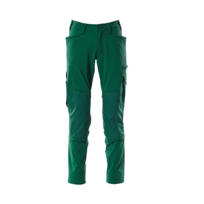 Mascot Accelerate Stretch Trousers With Kneepad PocketsGreen   (50.5) (Leg LengthRegular) from B&Q