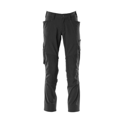 Mascot Accelerate Stretch Trousers With Kneepad PocketsBlack   (30.5) (Leg LengthShort) from B&Q
