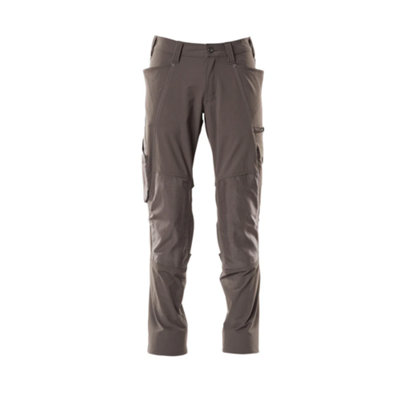 Mascot Accelerate Stretch Trousers With Kneepad PocketsDark Anthracite   (30.5) (Leg LengthShort) from B&Q