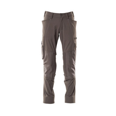 Mascot Accelerate Stretch Trousers With Kneepad PocketsDark Anthracite   (28.5) (Leg LengthRegular) from B&Q