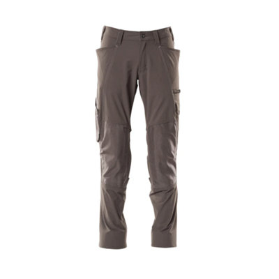 Mascot Accelerate Stretch Trousers With Kneepad PocketsDark Anthracite   (36.5) (Leg LengthRegular) from B&Q