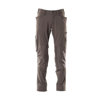 Mascot Accelerate Stretch Trousers With Kneepad PocketsDark Anthracite   (38.5) (Leg LengthRegular) from B&Q