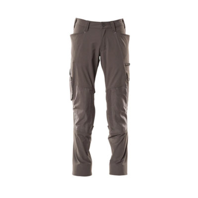 Mascot Accelerate Stretch Trousers With Kneepad PocketsDark Anthracite   (32.5) (Leg LengthLong) from B&Q