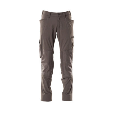 Mascot Accelerate Stretch Trousers With Kneepad PocketsDark Anthracite   (33.5) (Leg LengthLong) from B&Q