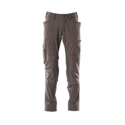 Mascot Accelerate Stretch Trousers With Kneepad PocketsDark Anthracite   (34.5) (Leg LengthLong) from B&Q
