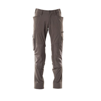 Mascot Accelerate Stretch Trousers With Kneepad PocketsDark Anthracite   (35.5) (Leg LengthLong) from B&Q