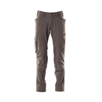 Mascot Accelerate Stretch Trousers With Kneepad PocketsDark Anthracite   (44.5) (Leg LengthLong) from B&Q
