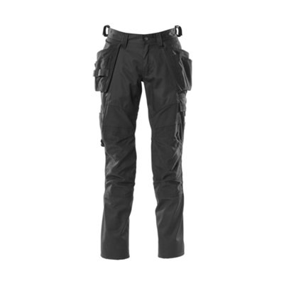 Mascot Accelerate Trousers With Holster Pockets (Black)  (46.5) (Leg LengthLong) from B&Q
