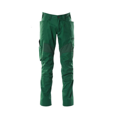 Mascot Accelerate Trousers With Kneepad PocketsGreen   (29.5) (Leg LengthRegular) from B&Q