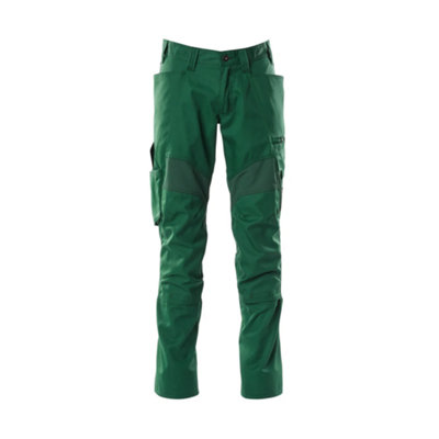 Mascot Accelerate Trousers With Kneepad PocketsGreen   (35.5) (Leg LengthRegular) from B&Q