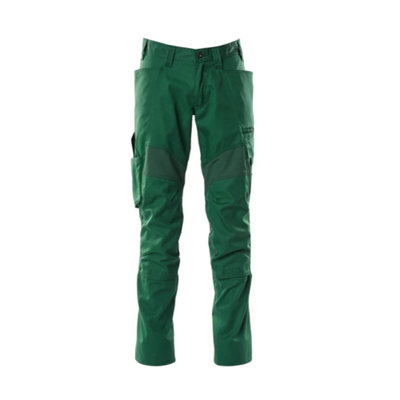 Mascot Accelerate Trousers With Kneepad PocketsGreen   (44.5) (Leg LengthRegular) from B&Q