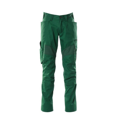 Mascot Accelerate Trousers With Kneepad PocketsGreen   (46.5) (Leg LengthRegular) from B&Q