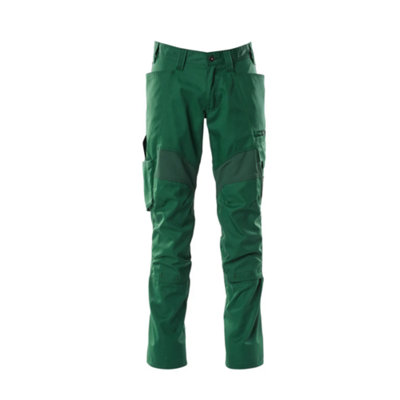 Mascot Accelerate Trousers With Kneepad PocketsGreen   (40.5) (Leg LengthLong) from B&Q