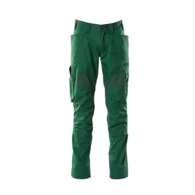 Mascot Accelerate Trousers With Kneepad PocketsGreen   (42.5) (Leg LengthLong) from B&Q