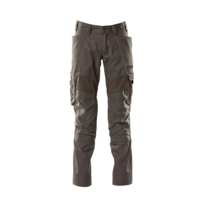 Mascot Accelerate Trousers With Kneepad PocketsDark Anthracite   (30.5) (Leg LengthShort) from B&Q