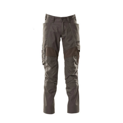 Mascot Accelerate Trousers With Kneepad PocketsDark Anthracite   (32.5) (Leg LengthShort) from B&Q
