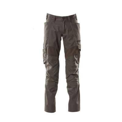 Mascot Accelerate Trousers With Kneepad PocketsDark Anthracite   (34.5) (Leg LengthShort) from B&Q