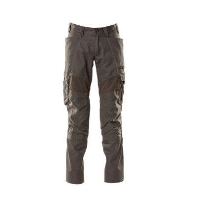 Mascot Accelerate Trousers With Kneepad PocketsDark Anthracite   (38.5) (Leg LengthShort) from B&Q