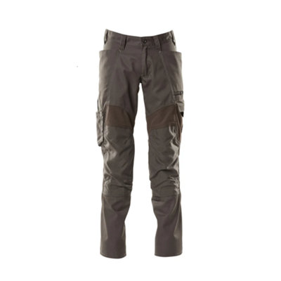 Mascot Accelerate Trousers With Kneepad PocketsDark Anthracite   (40.5) (Leg LengthShort) from B&Q