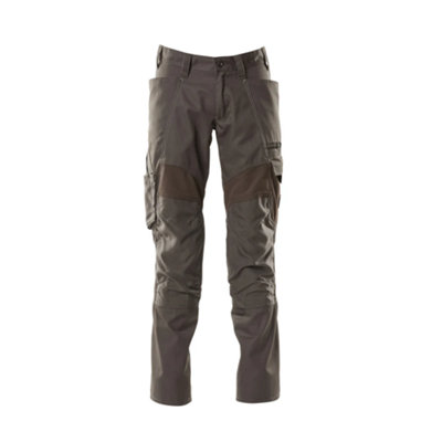 Mascot Accelerate Trousers With Kneepad PocketsDark Anthracite   (34.5) (Leg LengthRegular) from B&Q