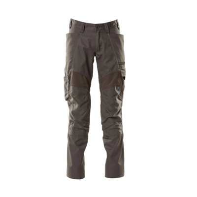 Mascot Accelerate Trousers With Kneepad PocketsDark Anthracite   (48.5) (Leg LengthRegular) from B&Q