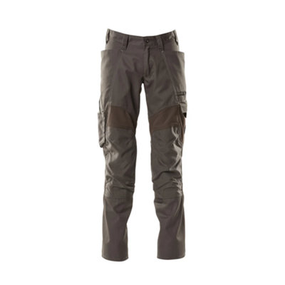 Mascot Accelerate Trousers With Kneepad PocketsDark Anthracite   (31.5) (Leg LengthLong) from B&Q