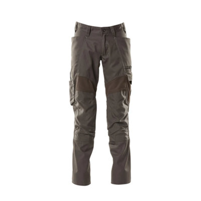 Mascot Accelerate Trousers With Kneepad PocketsDark Anthracite   (32.5) (Leg LengthLong) from B&Q