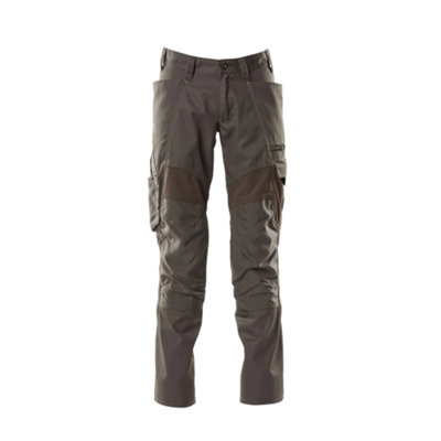 Mascot Accelerate Trousers With Kneepad PocketsDark Anthracite   (34.5) (Leg LengthLong) from B&Q