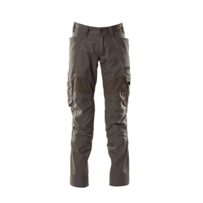 Mascot Accelerate Trousers With Kneepad PocketsDark Anthracite   (36.5) (Leg LengthLong) from B&Q