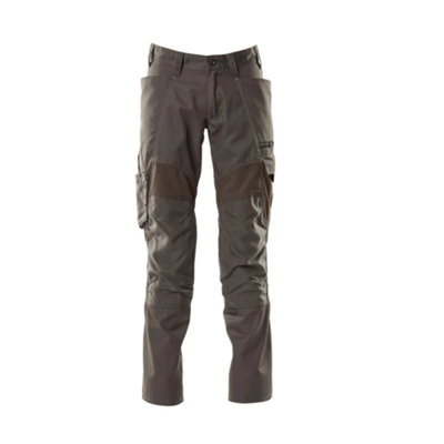 Mascot Accelerate Trousers With Kneepad PocketsDark Anthracite   (40.5) (Leg LengthLong) from B&Q