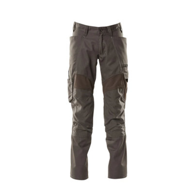 Mascot Accelerate Trousers With Kneepad PocketsDark Anthracite   (46.5) (Leg LengthLong) from B&Q