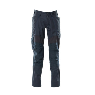 Mascot Accelerate Trousers With Kneepad PocketsDark Navy   (30.5) (Leg LengthShort) from B&Q