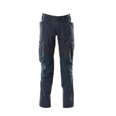 Mascot Accelerate Trousers With Kneepad PocketsDark Navy   (32.5) (Leg LengthShort) from B&Q