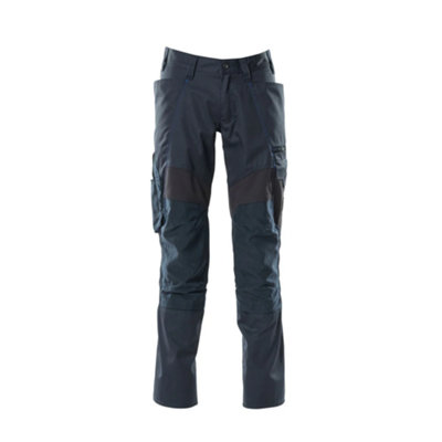 Mascot Accelerate Trousers With Kneepad PocketsDark Navy   (28.5) (Leg LengthRegular) from B&Q