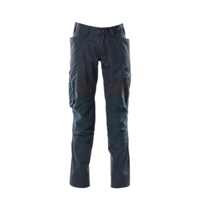 Mascot Accelerate Trousers With Kneepad PocketsDark Navy   (34.5) (Leg LengthRegular) from B&Q