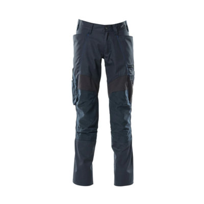Mascot Accelerate Trousers With Kneepad PocketsDark Navy   (36.5) (Leg LengthRegular) from B&Q